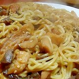 煮物リメイクレシピ　コンニャク入り和風焼きそば